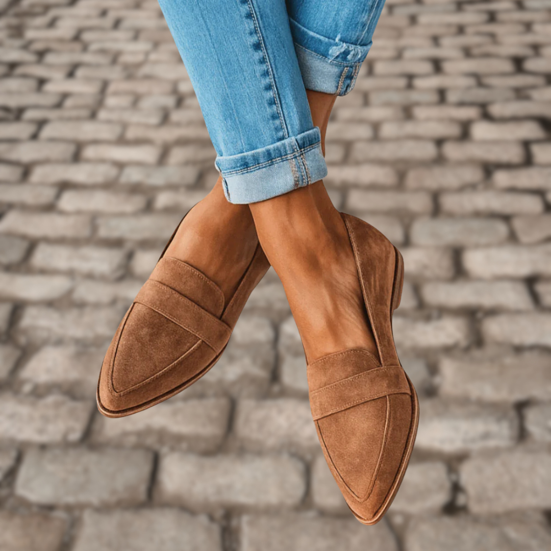 Iris – Zachte Wildleren Loafers