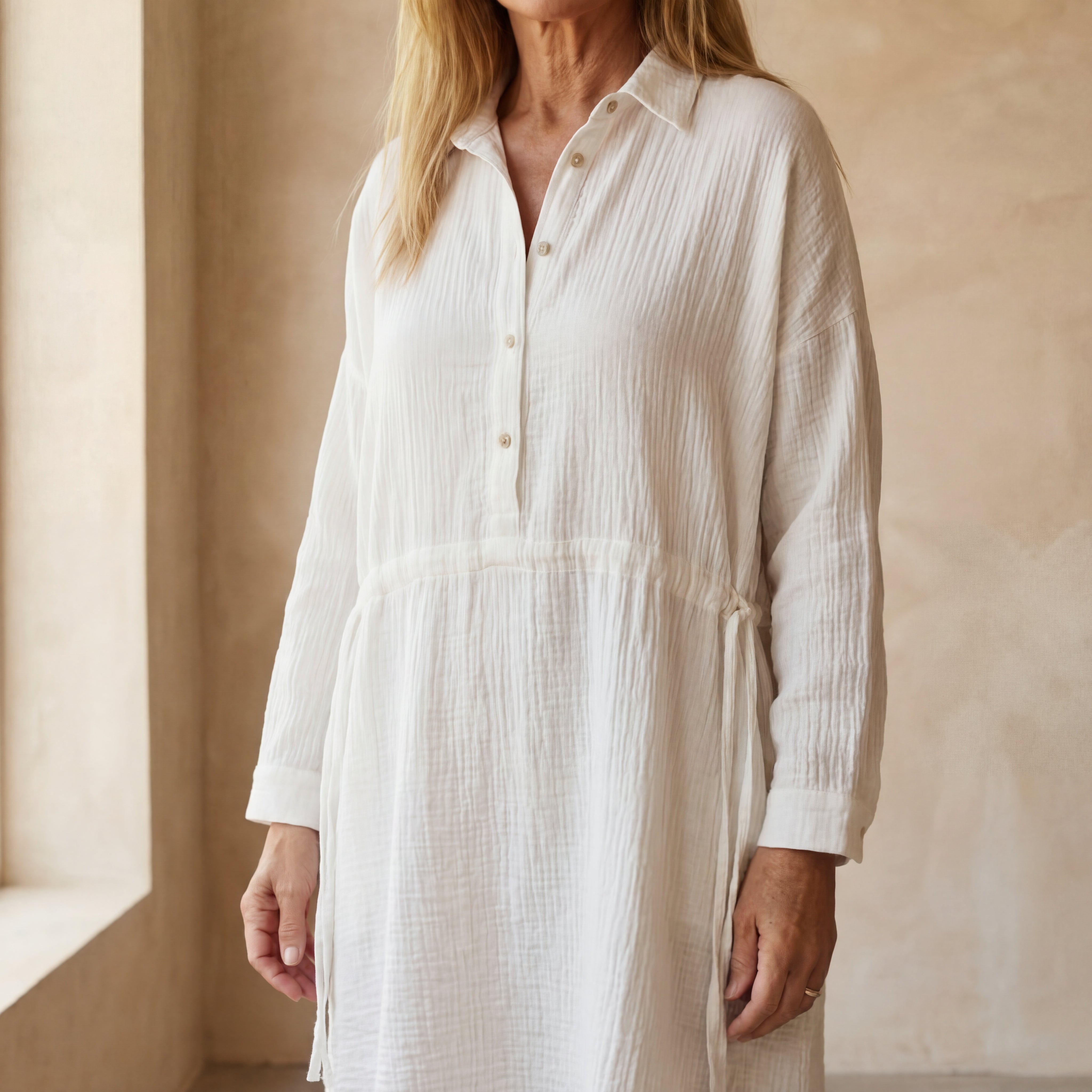 Daphne - Chique Jurk van Katoenmix