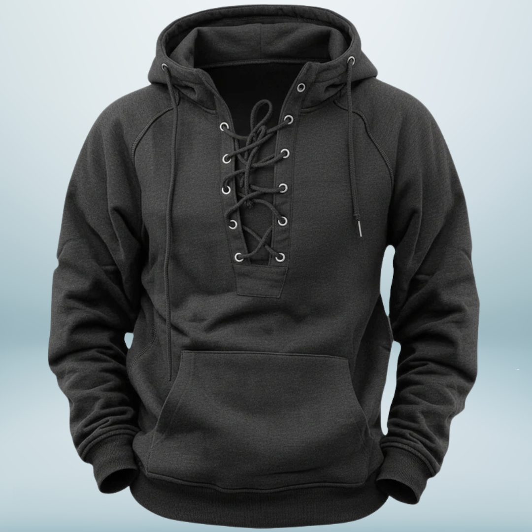 Bart - Nordic Comfort Hoodie met Veterkraag