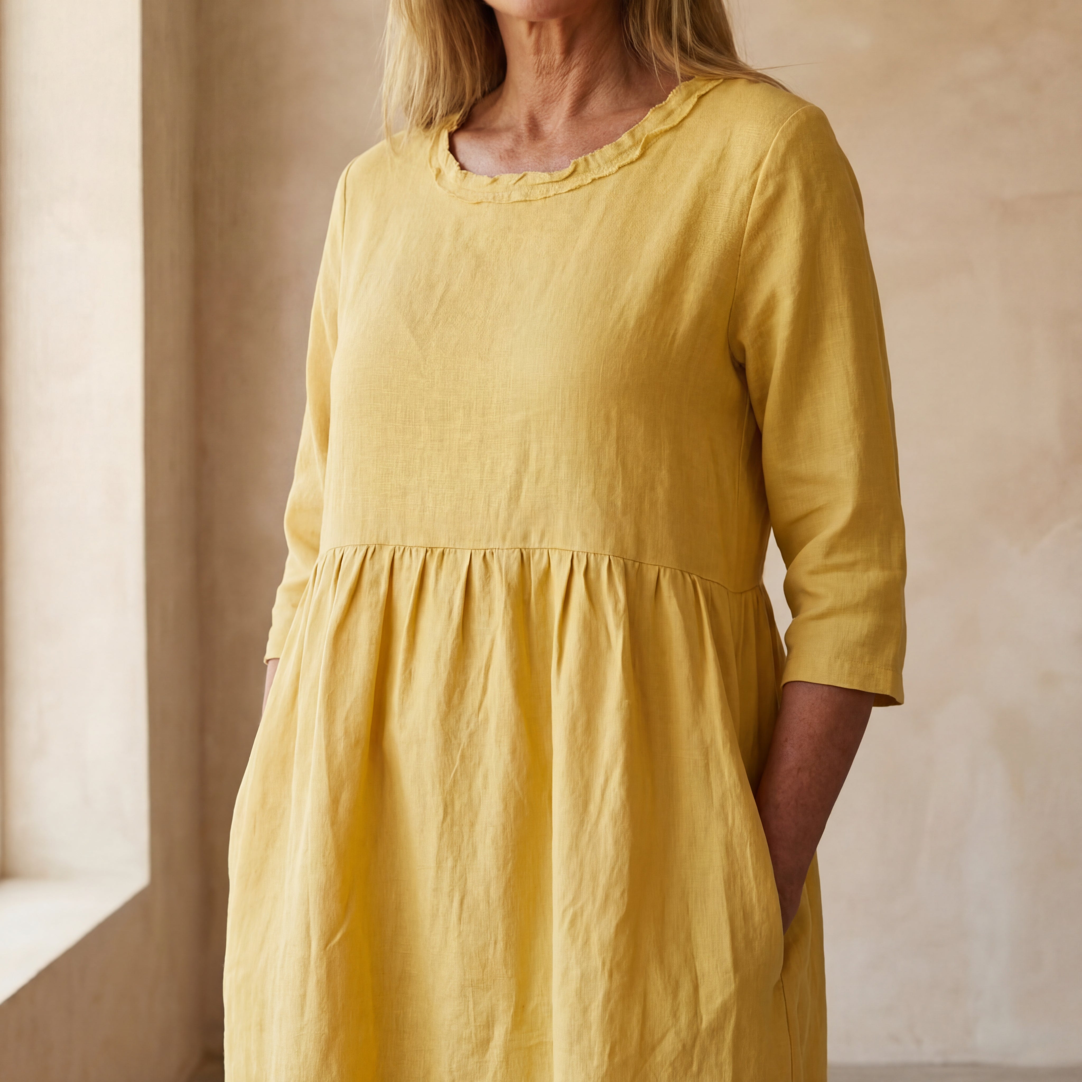 Sanne - Elegante Katoenen Jurk