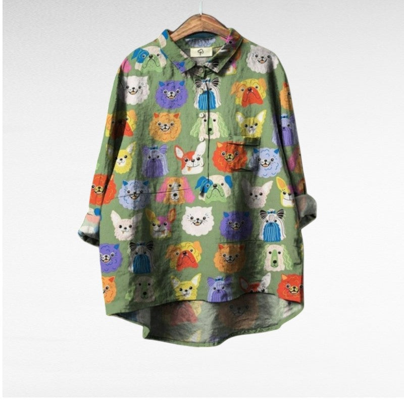 Amélie | Elegante Linnen Zomerblouse