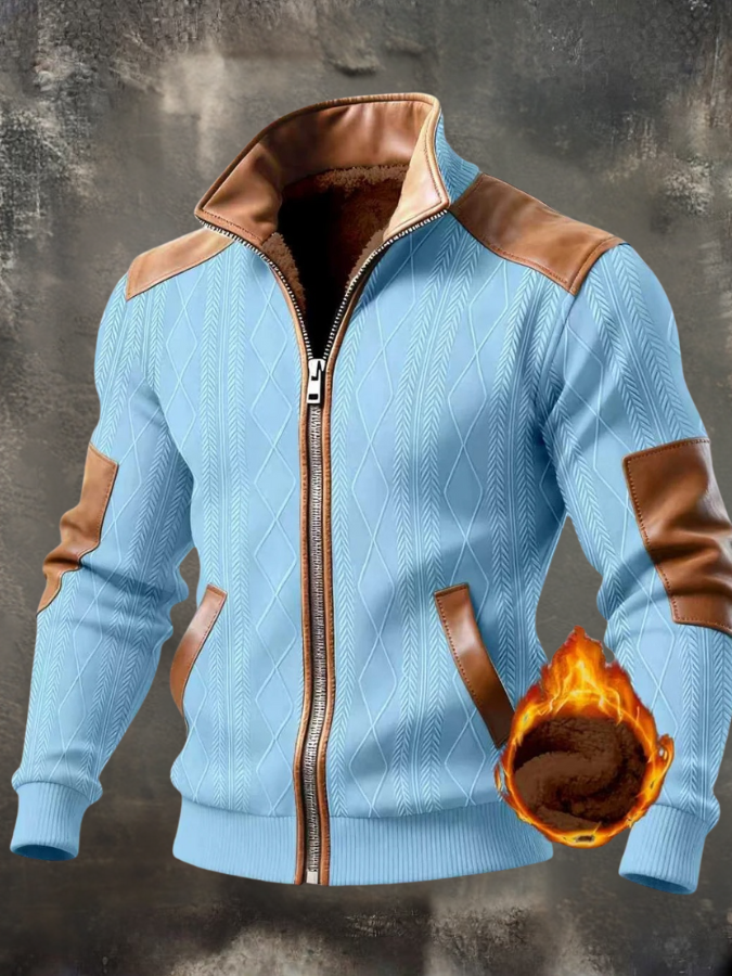 Noel - Gestructureerd jack met hoge kraag