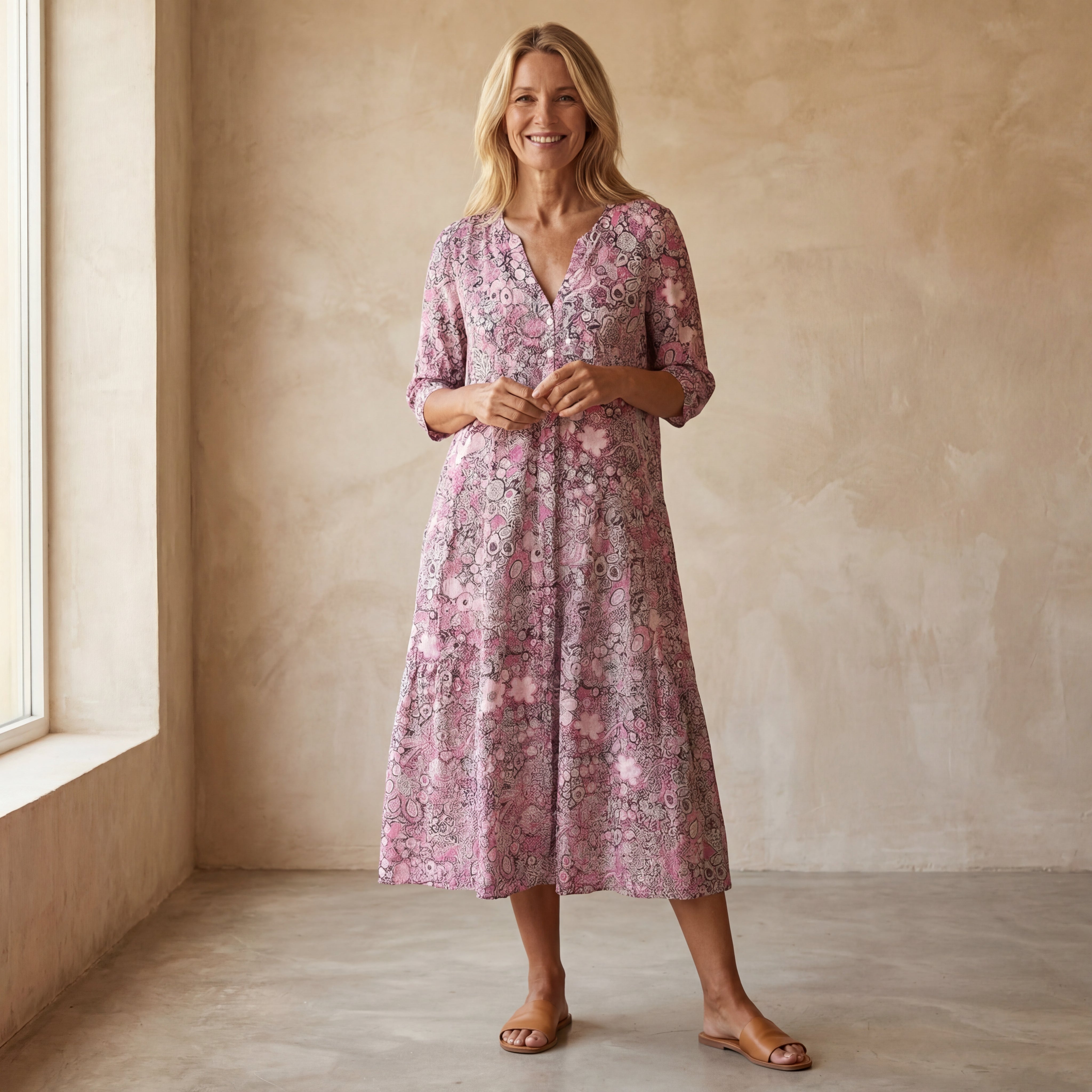 Hanna - Elegante Jurk met V-hals