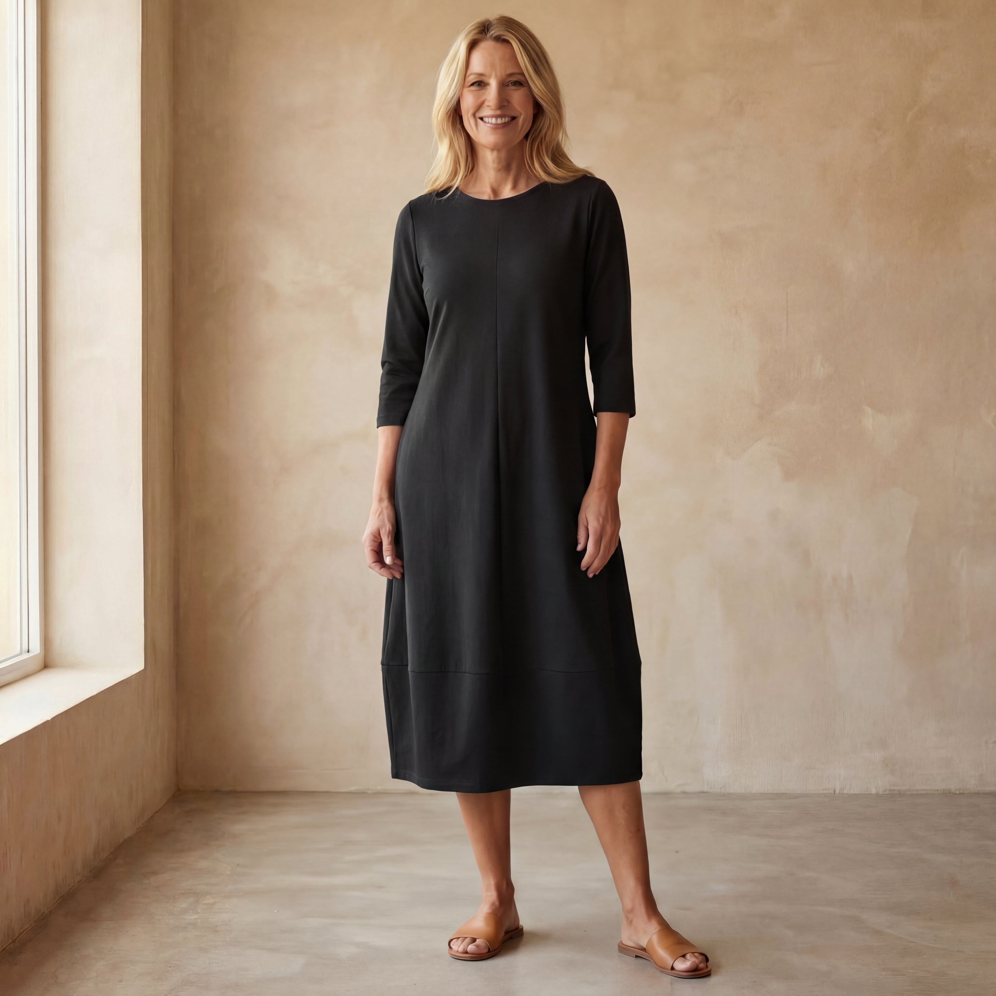 Lotte - Elegante Midi Jurk