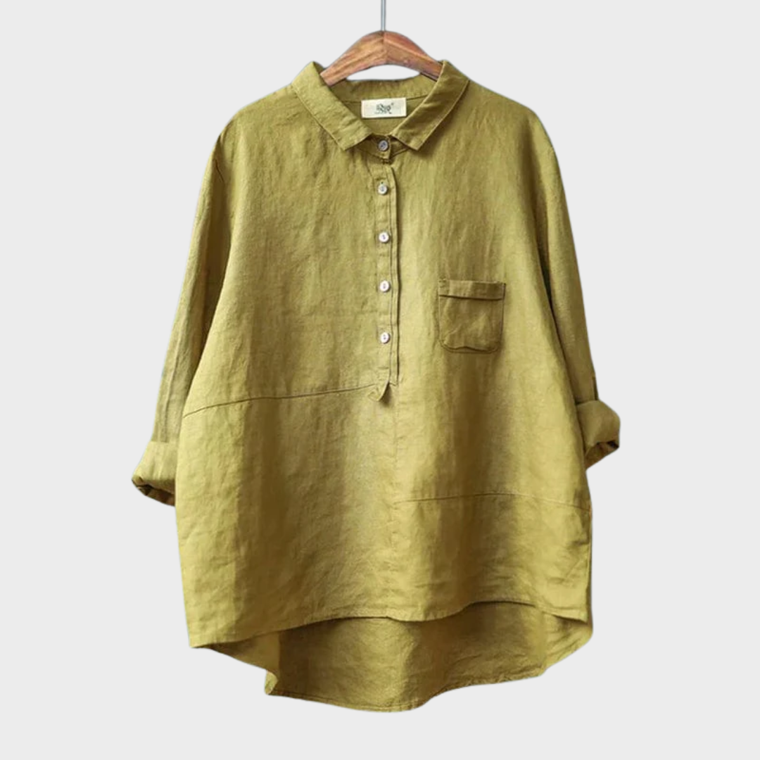 Elvie | Elegante Linnen Zomerblouse