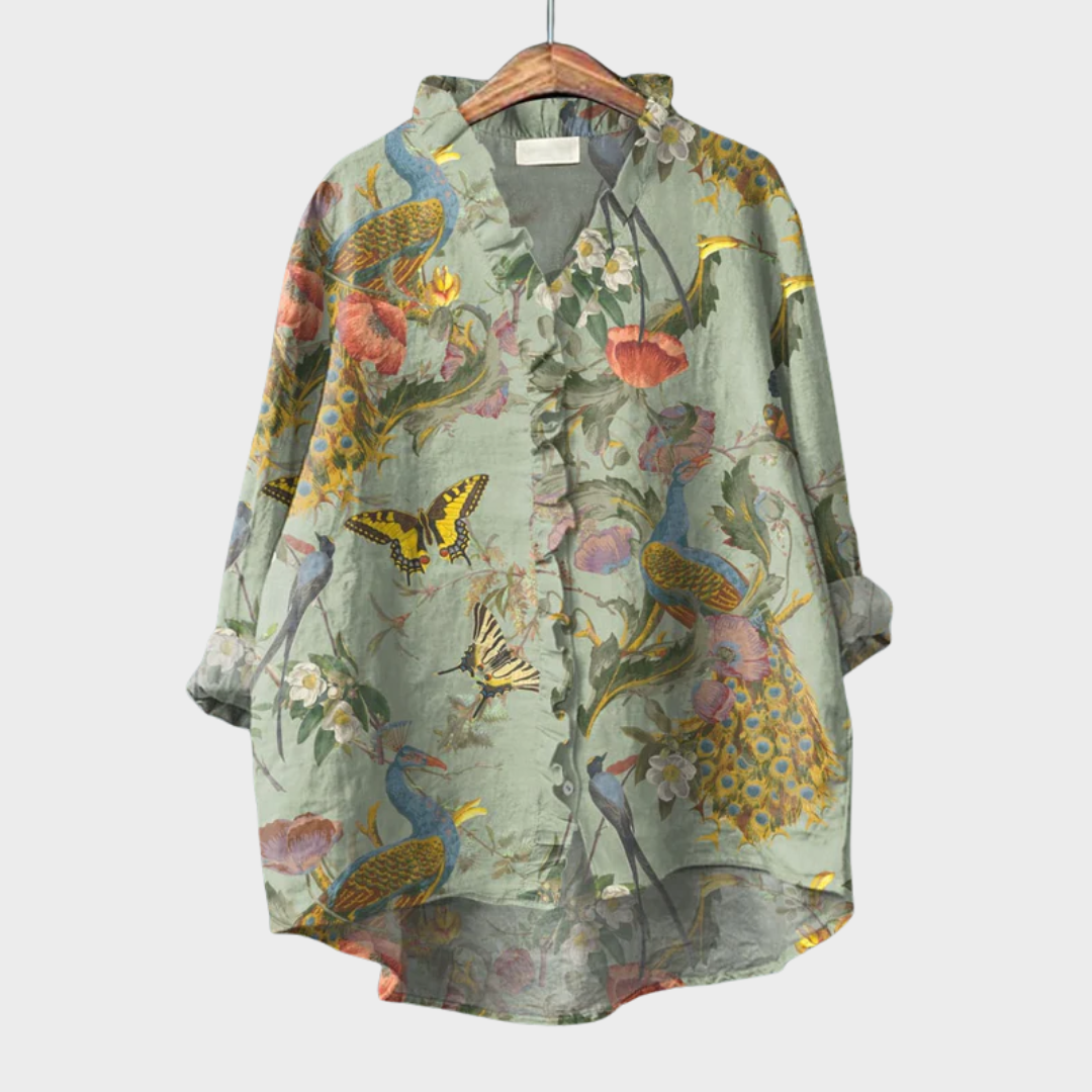 Scarlett | Elegante Linnen Zomerblouse