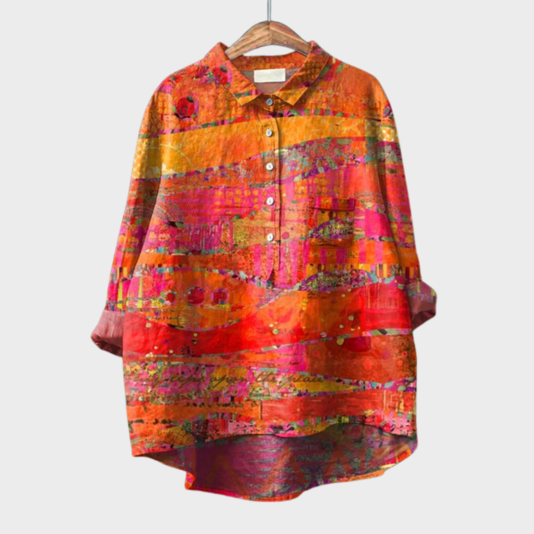 Catherine | Elegante Linnen Zomerblouse