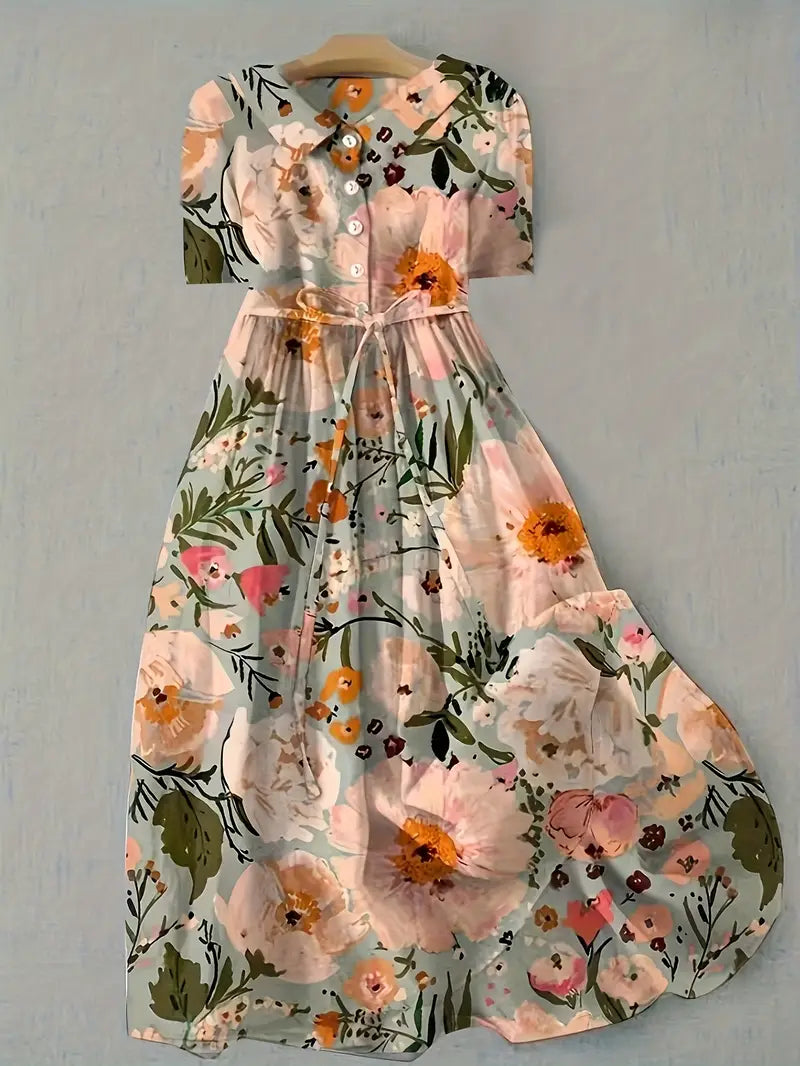 Aurélie | Warme zomerse bloemenjurk