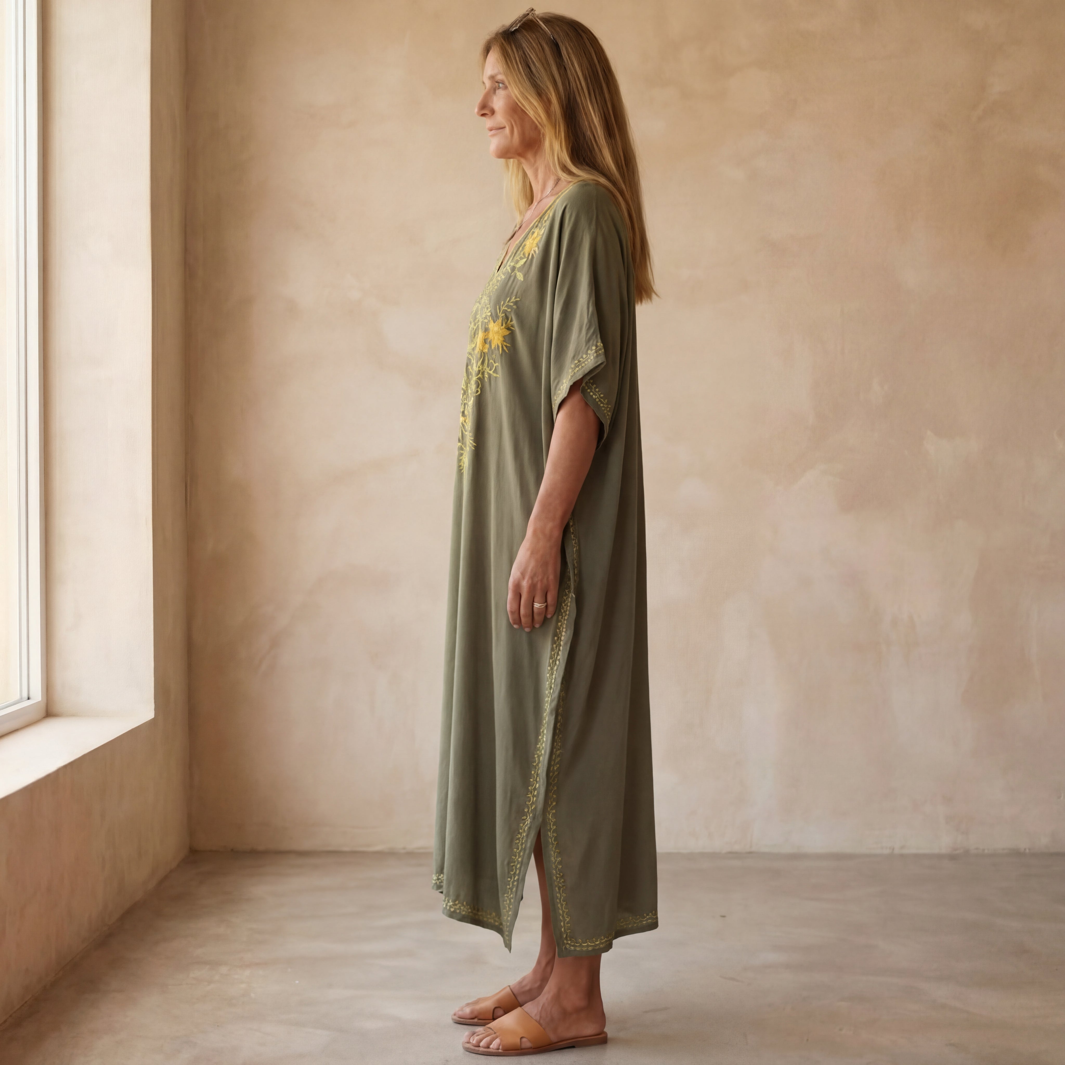 Marijke - Bloemen Kaftan Jurk