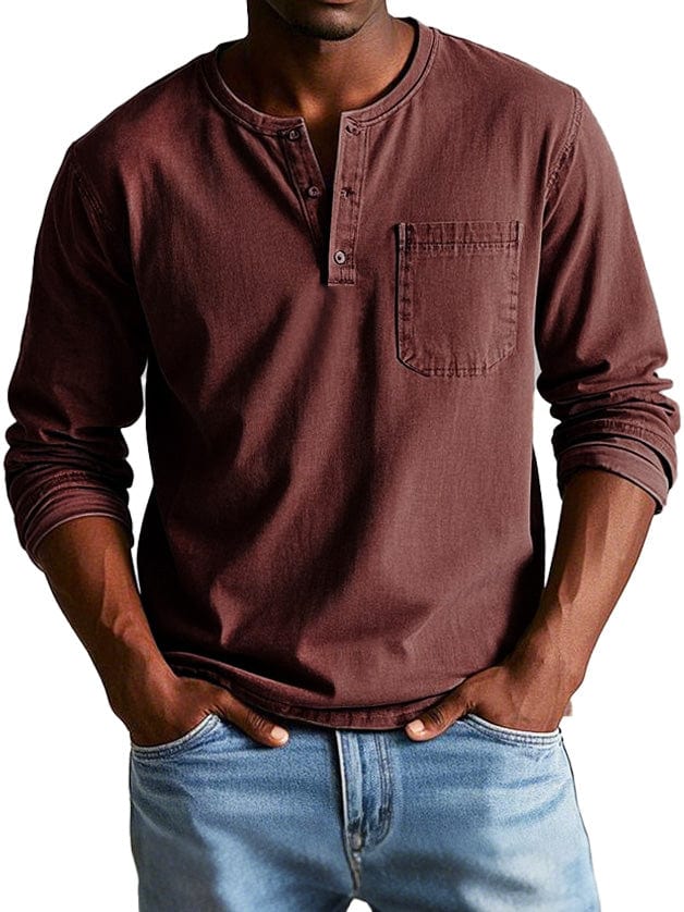 Finn - Vintage Casual Shirt (Rood)