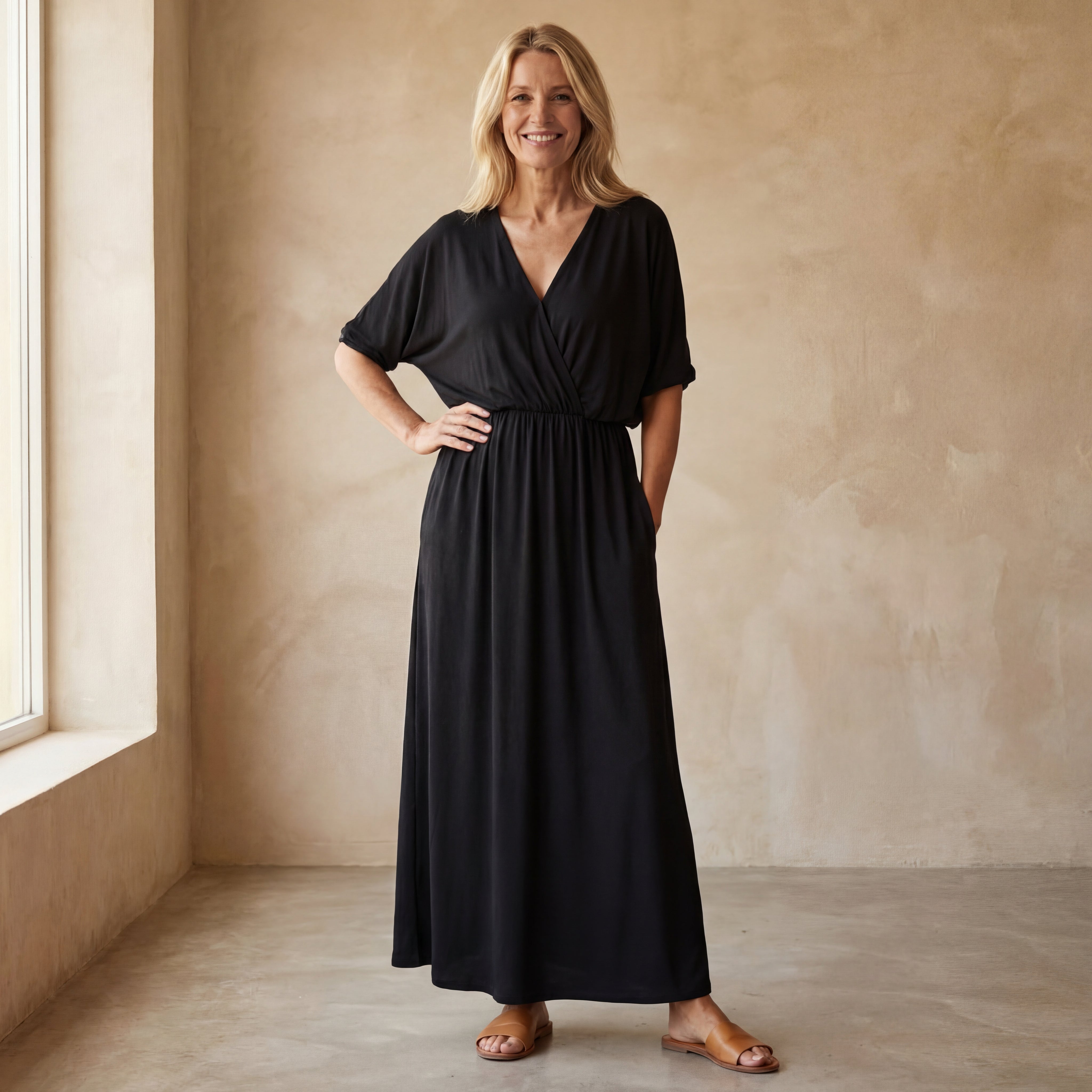 Lara - Vintage Lange Jurk