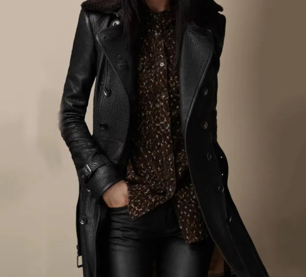 Maud - Elegante Leren Jas