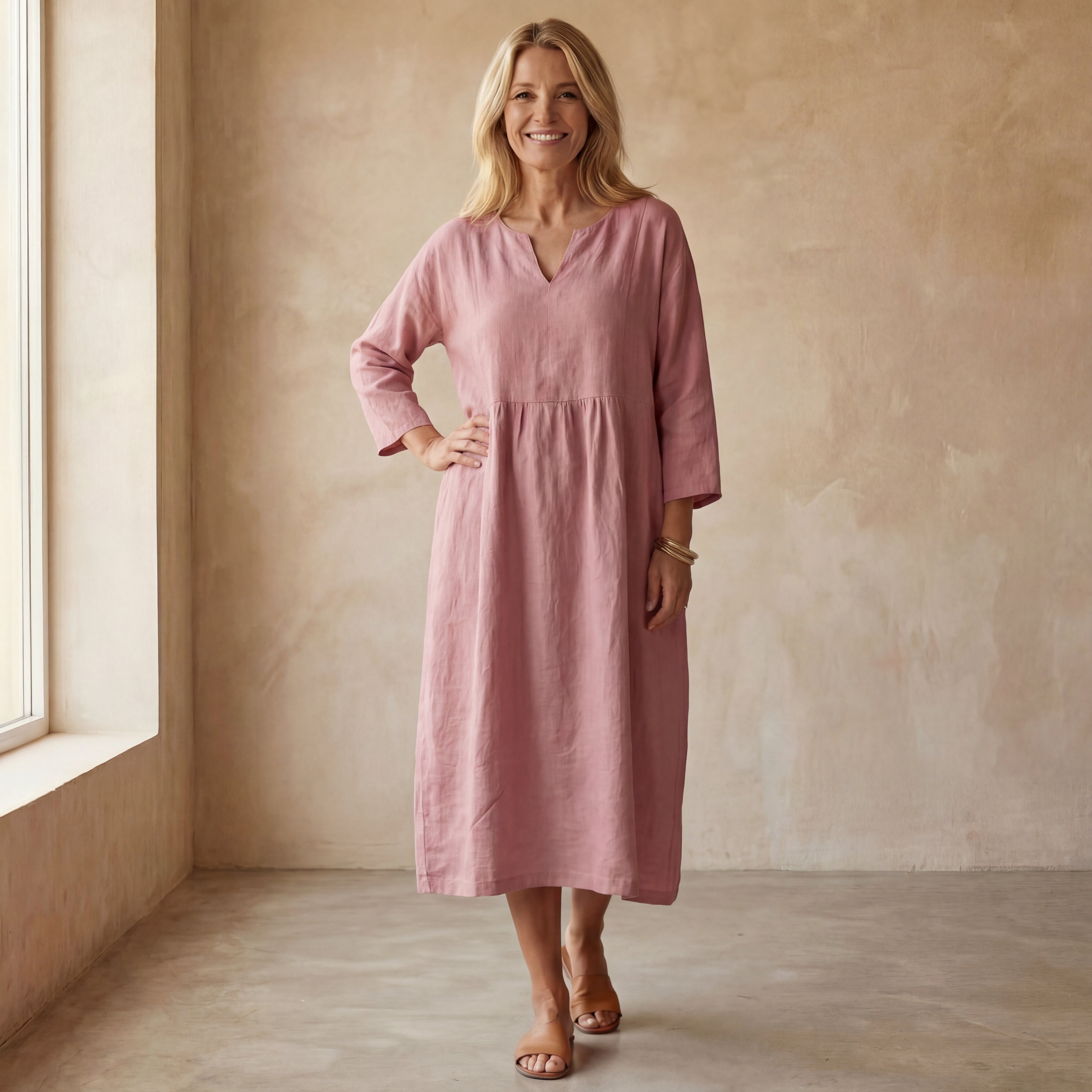 Alma - Elegante Katoenen Jurk