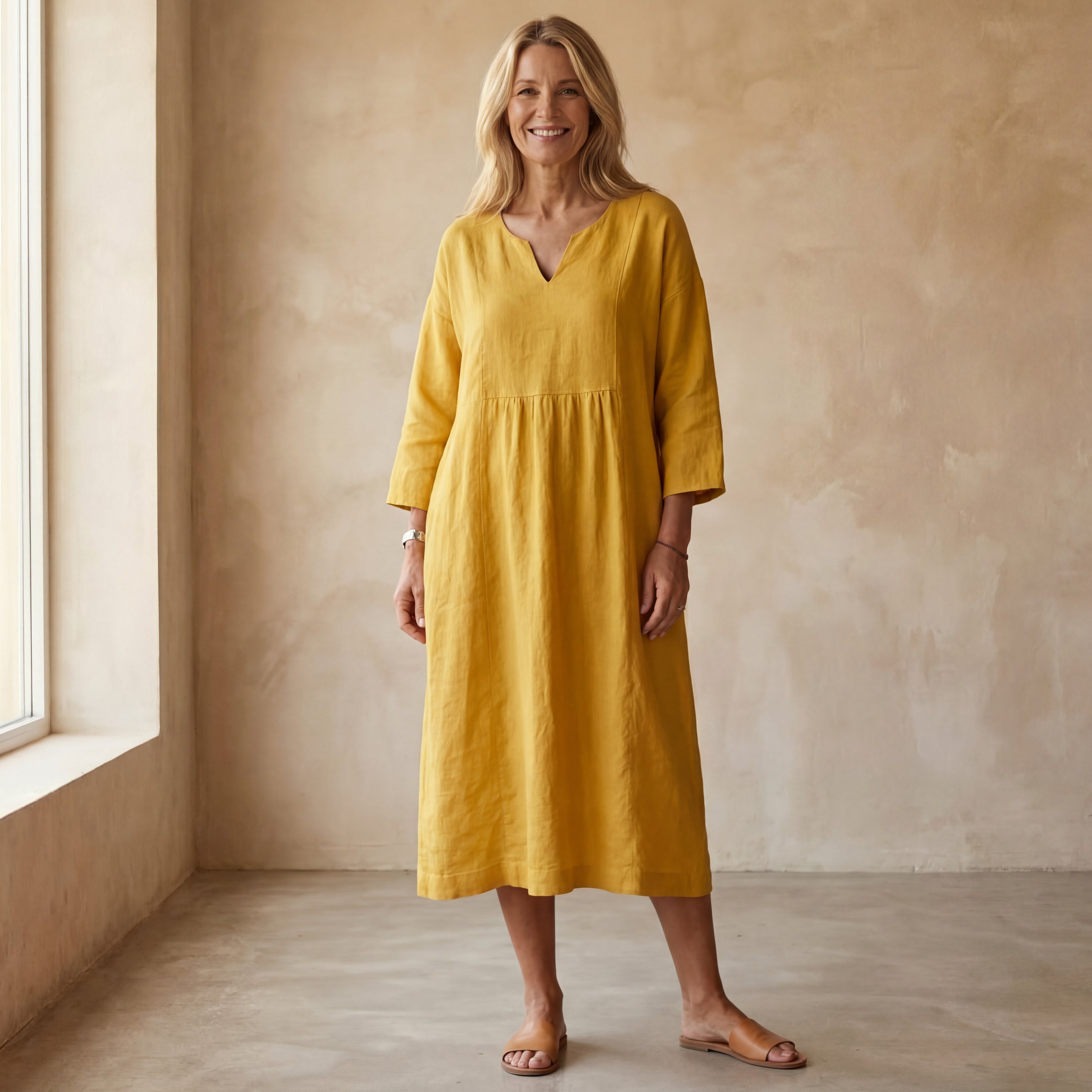 Alma - Elegante Katoenen Jurk