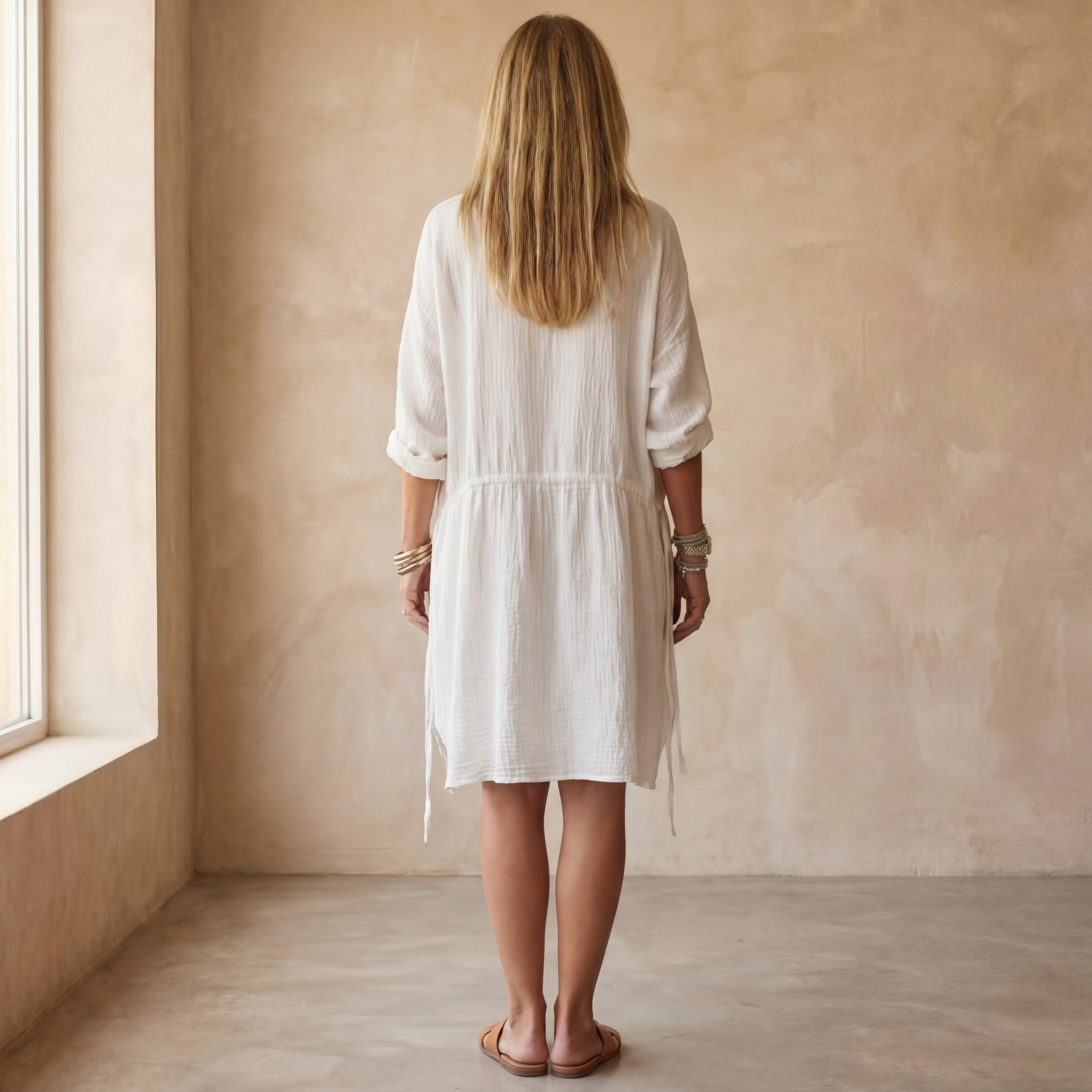 Daphne - Chique Jurk van Katoenmix