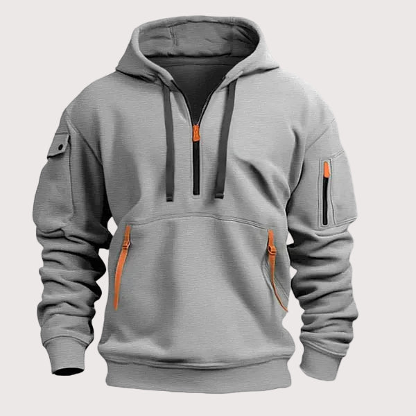 Jason - Warme Hoodie met Ritszakken