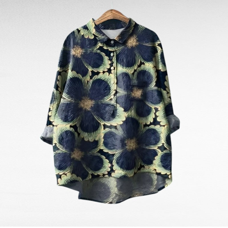 Camille | Elegante Linnen Zomerblouse