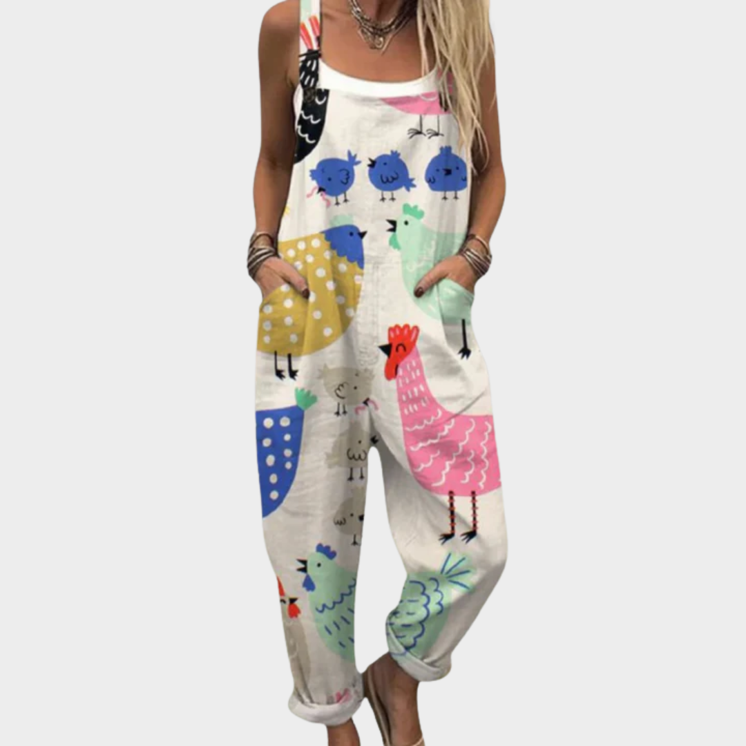 Lotte – Comfortabele Overall met Print