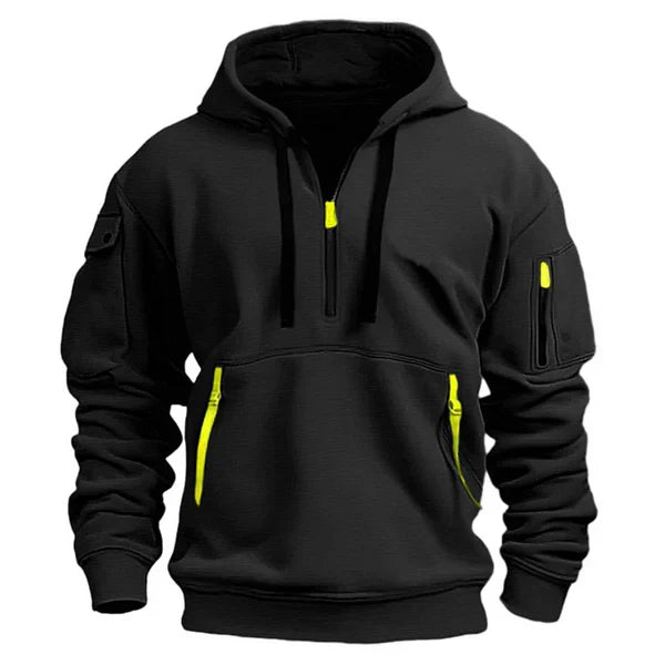 James - Warme & Comfortabele Hoodie (Zwart)
