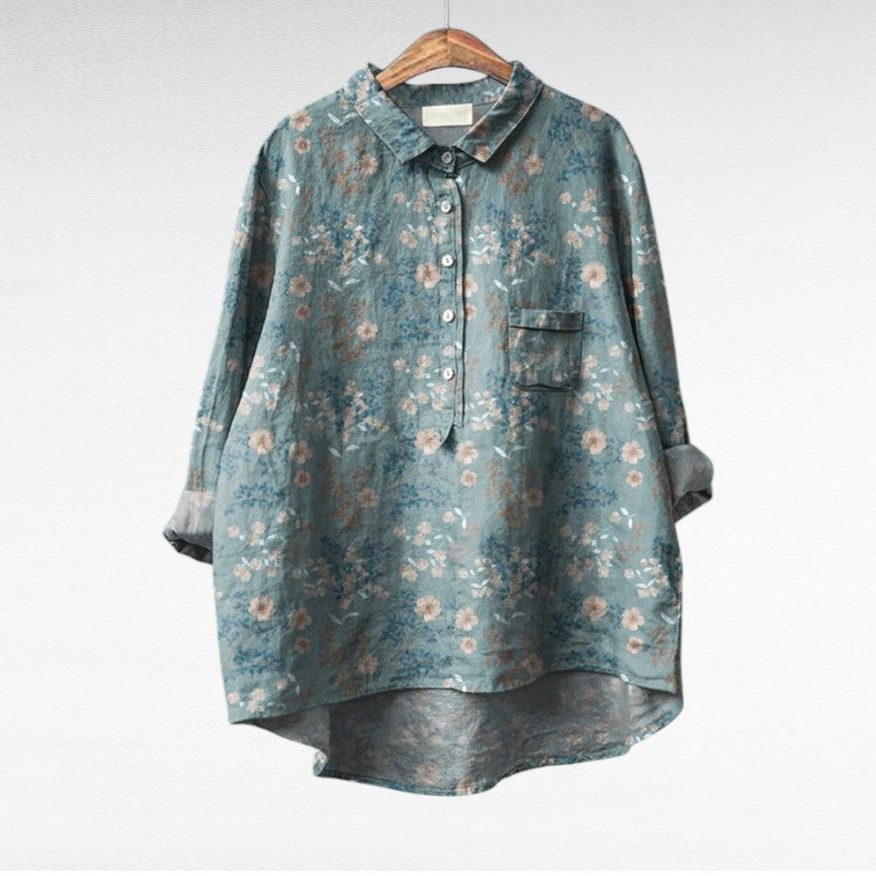 Claire | Elegante Linnen Zomerblouse