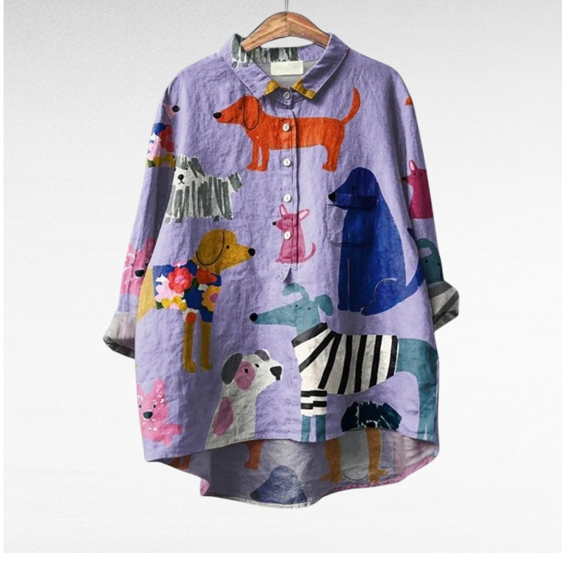 Constance | Elegante Linnen Zomerblouse