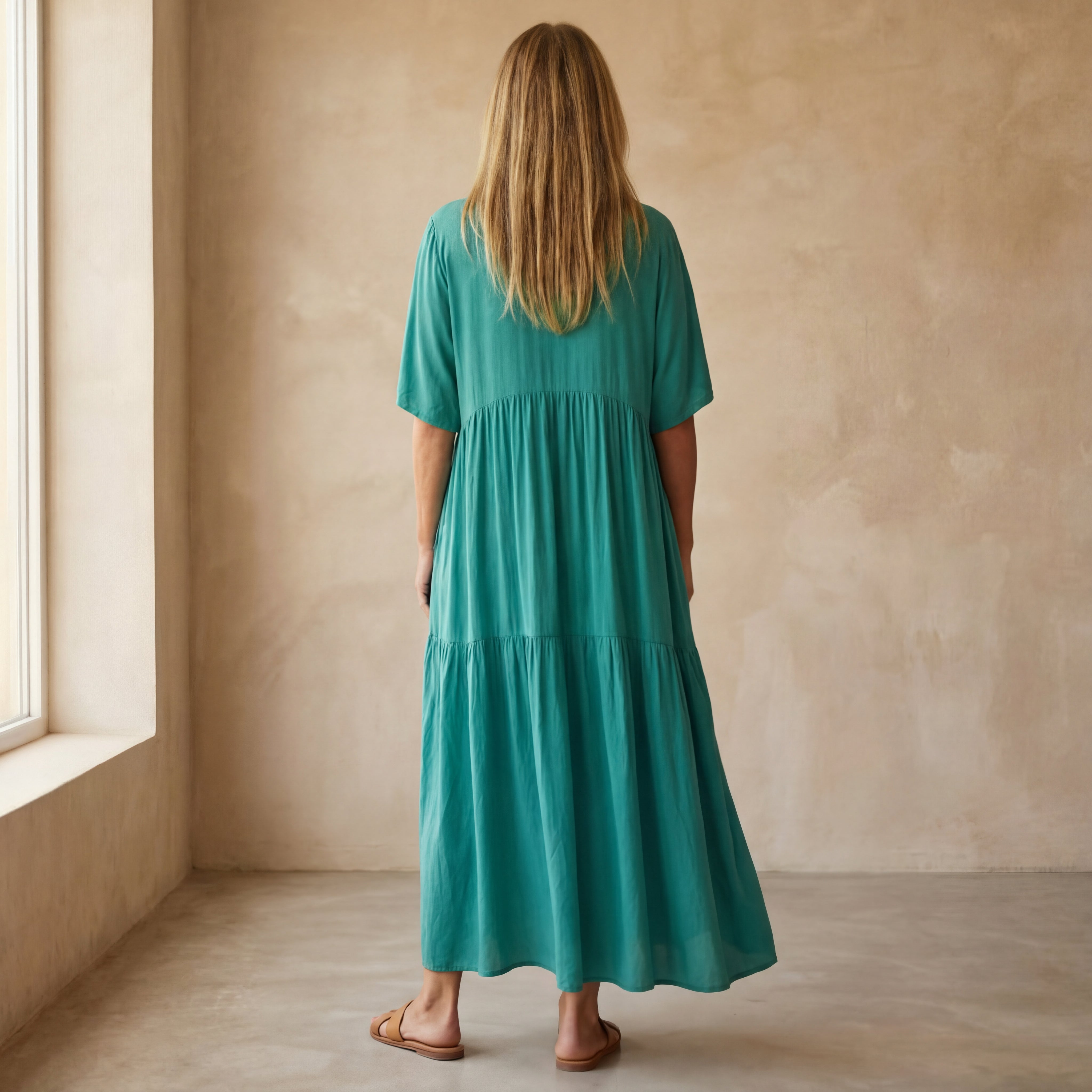 Iris - Comfortabele Katoenen Jurk