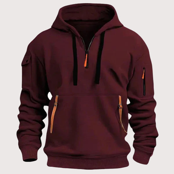 Jason - Warme Hoodie met Ritszakken