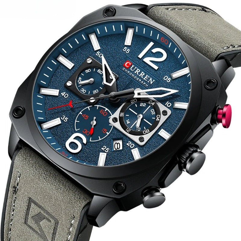 Zakelijk Horloge met Lerenband – Olsen & Olsen