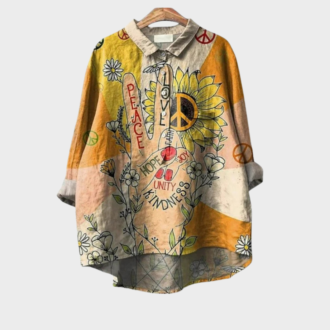 Coline | Elegante Linnen Zomerblouse