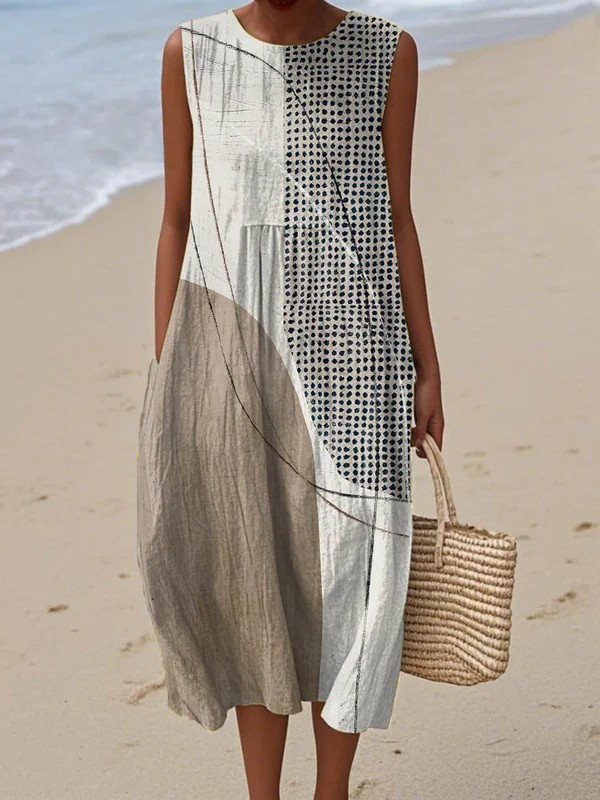 Nova Dagelijkse Midi Jurk